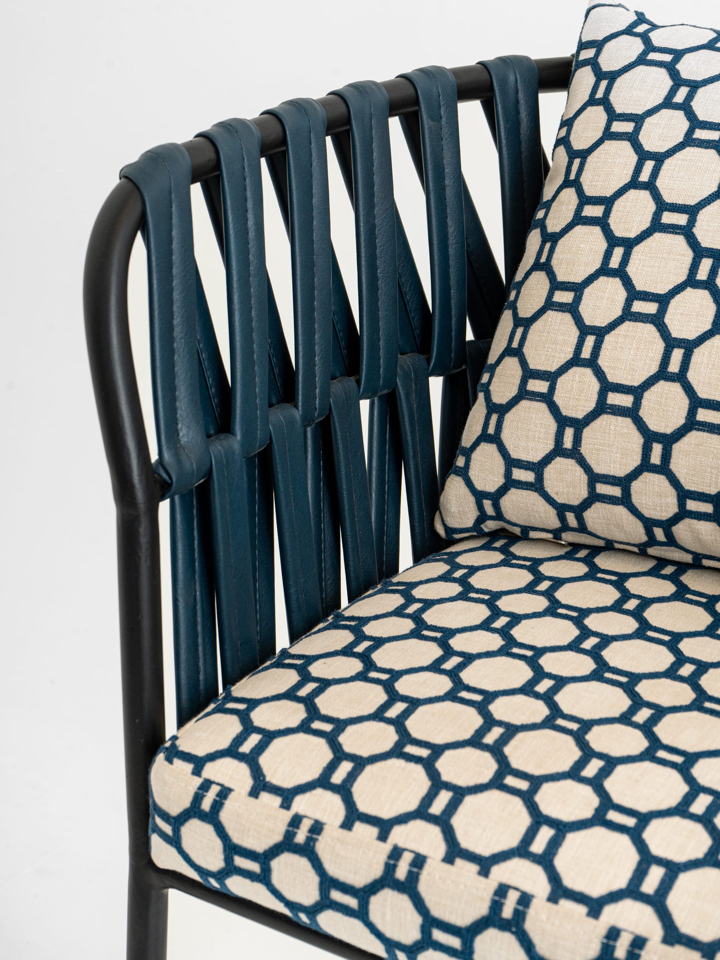 Azure Harmony Bar Chair