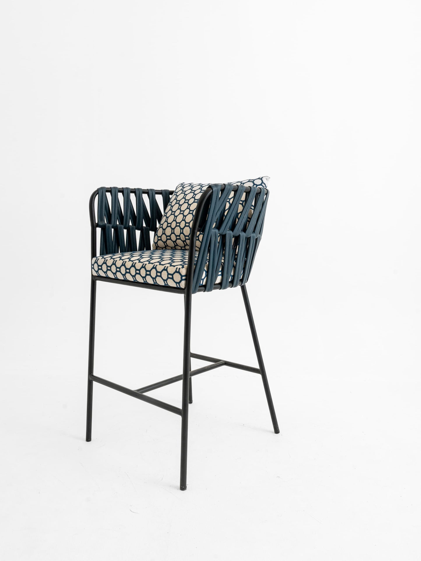 Azure Harmony Bar Chair