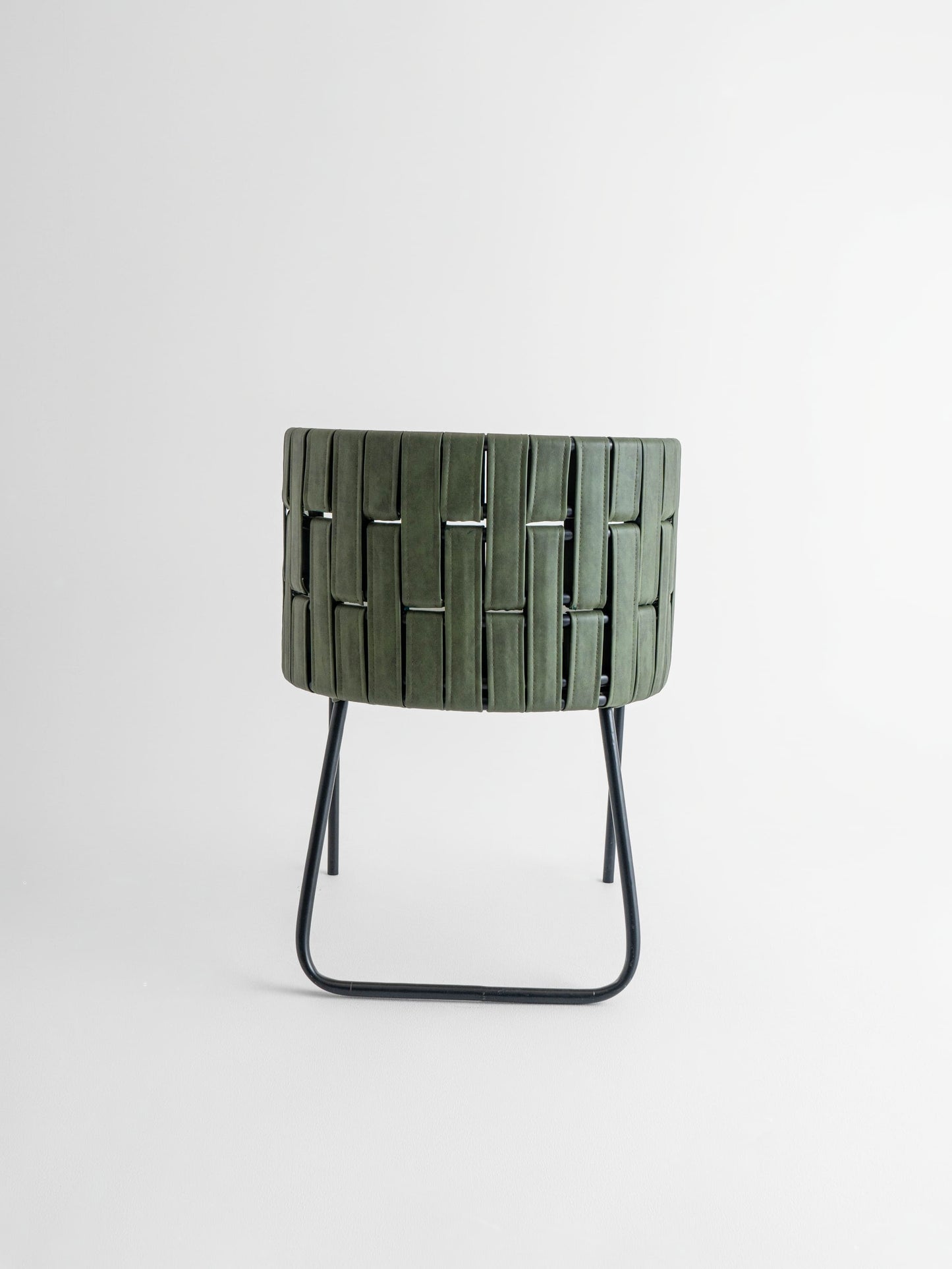 Olive Luxe Metal Dining Chair