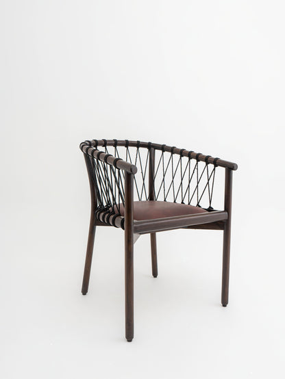 Vermillion Teak Chair