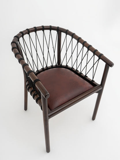 Vermillion Teak Chair